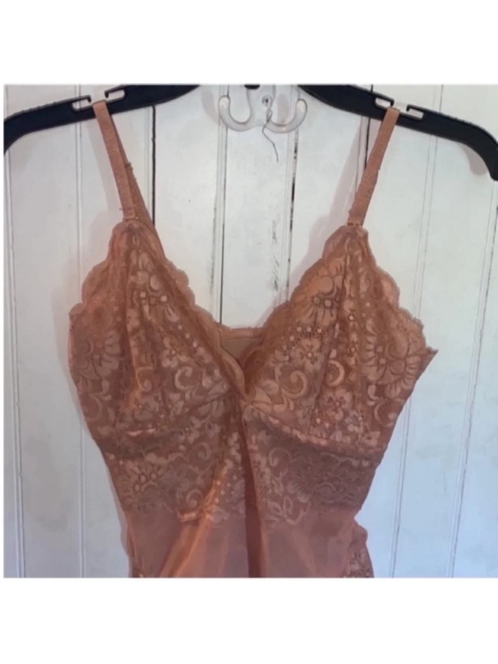 Free People HAH Smarty Pants Bodysuit Copper Rose Size S